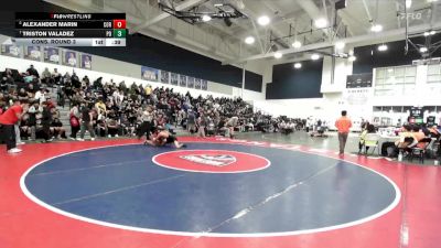 150 lbs Cons. Round 3 - Alexander Marin, Corona vs Triston Valadez, Palm Desert