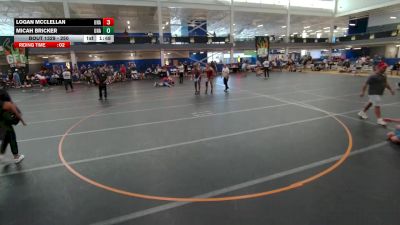 250 lbs Champ. Round 2 - Logan McClellan, Unattached vs Micah Bricker, Unattached