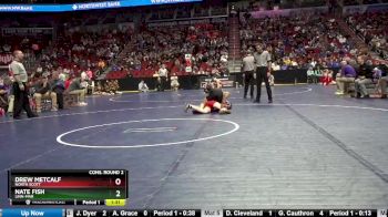 3A-120 lbs Cons. Round 2 - Nate Fish, Linn-Mar vs Drew Metcalf, North Scott