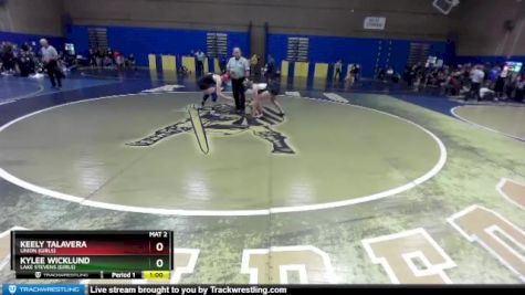 135lbs Cons. Round 9 - Keely Talavera, Union (Girls) vs Kylee Wicklund, Lake Stevens (Girls)