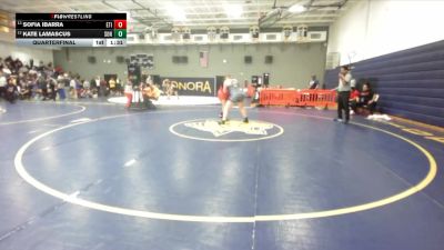 235 lbs Quarterfinal - Kate Lamascus, Sonora vs Sofia Ibarra, Etiwanda