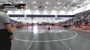 Boys 128 lbs 3rd Place Match - Leighton Guitierrez, Red Bluff Boys vs Haden Solinger, Durham Boys