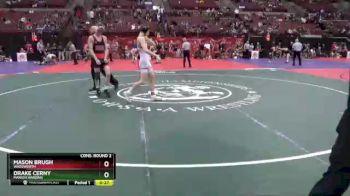 D1-126 lbs Cons. Round 2 - Mason Brugh, Wadsworth vs Drake Cerny, Marion Harding