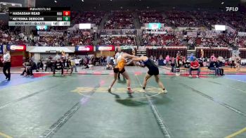 G - 170 lbs Cons. Round 3 - Keyenna Deroche, Browning Girls vs Hadassah Read, Ronan Girls
