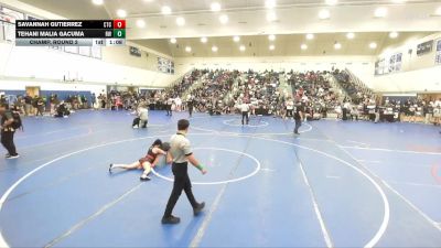 120 lbs Champ. Round 2 - Savannah Gutierrez, Costa Training Center vs TeHani Malia Gacuma, Reign WC