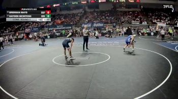 D 1 126 lbs Cons. Round 2 - Brennan Mays, Sulphur vs Hayden McIntosh, Covington