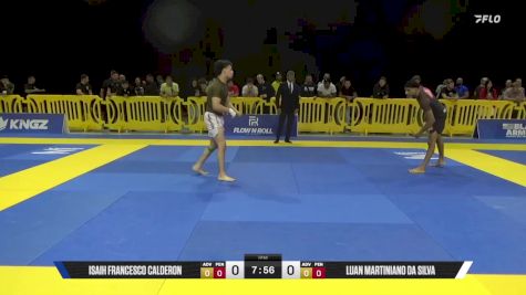 Luan Martiniano Da Silva vs Isaih Francesco Calderon 2025 Pan IBJJF Jiu-Jitsu No-Gi Championship