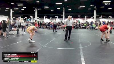 140 lbs Round 4 (8 Team) - Cohen Olsen, Terps East Coast Elite vs Grady Morgan, Finger Lakes Elite