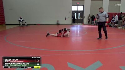 105 lbs Semifinal - Brady Hulwi, Hewitt Trussville Freshman vs Trevon Mccown-adams, Hewitt Trussville Middle School