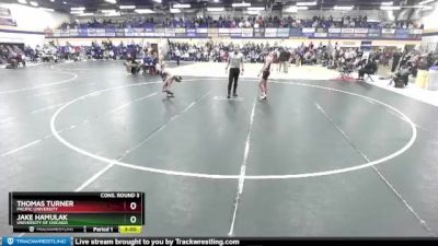 125 lbs Cons. Round 3 - Thomas Turner, Pacific University vs Jake Hamulak, University Of Chicago