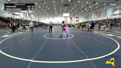 114 lbs Quarterfinal - Piper Jones, Canandaigua Youth Wrestling Club vs Macey Polhamus, SV Saber Den Wrestling