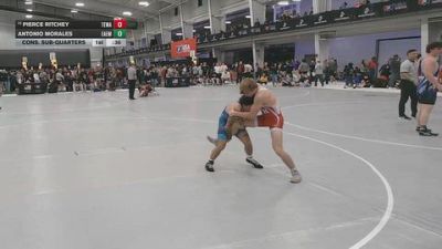 120 lbs Cons. Sub-quarters - Pierce Ritchey, Tom Eagle Wrestling Academy vs Antonio Morales, Eagle Empire