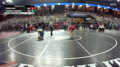 190 lbs Champ. Round 1 - Izabella Cordova, North Port H.S. vs Tessa Diaz, Doral Academy