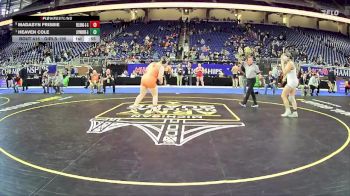 Girls-190 lbs 3rd Place Match - Heaven Cole, Loy Norrix Hs Girls vs Madasyn Frisbie, Belding Area Hs Girls