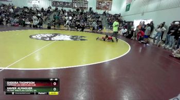 45 lbs Round 3 - Shekira Thompson, Toppenish USA Wrestling Club vs Xavier Almaguer, Victory Wrestling-Central WA