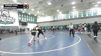 215 lbs Champ. Round 2 - Nathaniel Flores, Paloma Valley vs Salvador Santos, Ventura
