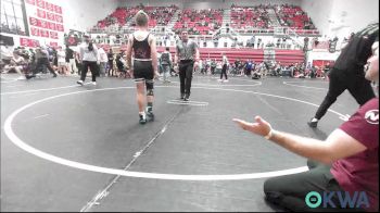 85 lbs Quarterfinal - Darien Dickens, Harrah Little League Wrestling vs Dawson King, Blanchard Wrestling Club