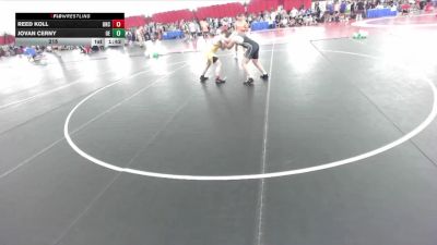 215 lbs Round 1 (8 Team) - Jovan Cerny, Oswego East vs Reed Koll, United North Central