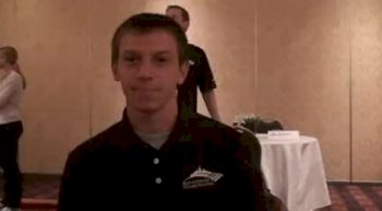 Nick Arcianaga before the 2010 Chicago Marathon