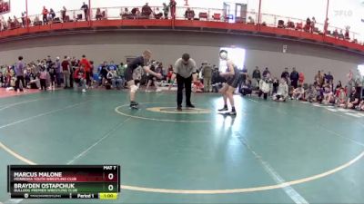 113 lbs Champ. Round 1 - Marcus Malone, Monrovia Youth Wrestling Club vs Brayden Ostapchuk, Bulldog Premier Wrestling Club