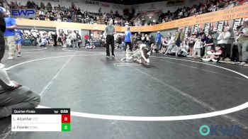 46 lbs Quarterfinal - Lucas Alcantar, Comanche Takedown Club vs Jaxyn Fowler, Deer Creek Wrestling Club