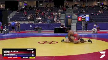 74 kg Quarterfinal - Amaan Gulacha, Brock WC vs Patrik Leder, Burnaby Mountain WC