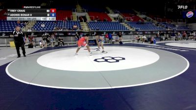 190 lbs Cons. Sub-quarters - Trey Craig, MO vs Adonis Bonar II, NE