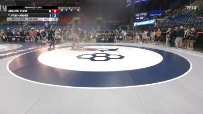 100 lbs Cons. Rd Of 16 - Araceli Clem, PA vs Jade Hardee, IL