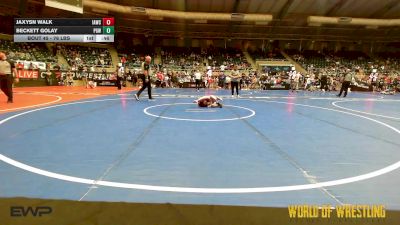 76 lbs Consi Of 16 #1 - Jaxysn Walk, Immortal Athletics WC vs Beckett Golay, Proving Grounds Wrestling