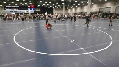 130 lbs Cons. Rd Of 16 - Kalynn Lyons, Nebraska Wrestling Academy vs Lindlee Hubbard, Owasso Takedown Club