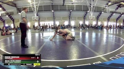 197 lbs Cons. Round 1 - Sean McElhinny, John Carroll University vs Reese Redman, Unattached