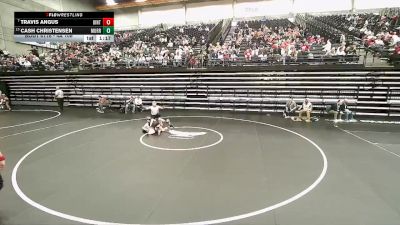 4A 106 lbs Quarterfinal - Travis Angus, Uintah vs Cash Christensen, Murray