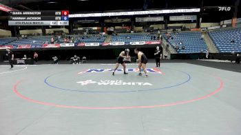 180 lbs 5th Place Match - Siara Arrington, Ottawa vs Hannah Jackson, Ottawa