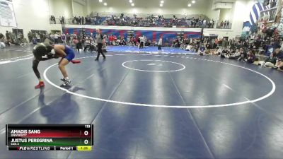 113 lbs Quarterfinal - Amadis Sang, University vs Justus Peregrina, CDA 2