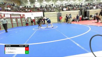 274-296 lbs Round 1 - Elijah Nolan-Watkins, North Central vs Junior Arellano, Bedford North Lawrence