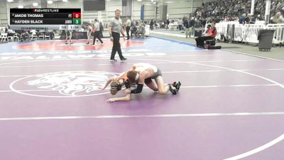 4 - 113 lbs Quarterfinal - Hayden Black, James Wood vs Jakob Thomas, Powhatan