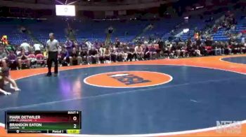132 lbs Quarterfinals (8 Team) - Mark Detwiler, Lena (L.-Winslow) vs Brandon Eaton, Canton