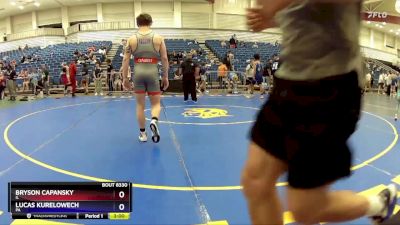 165 lbs Cons. Round 4 - Bryson Capansky, IL vs Lucas Kurelowech, PA