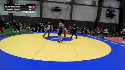157 lbs Cons. Quarters - Julian Brillantes, Elk Grove Wrestling Academy vs Vincent Moore, FordDynasty Wrestling Club