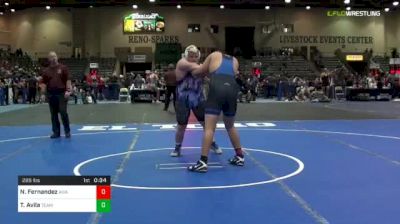 285 lbs Consi Of 4 - Nathan Fernandez, Awa vs Taven Avila, Team M