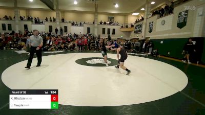 170 lbs Round Of 32 - Kaleb Rhoton, North Andover vs James Teeple, Marshfield