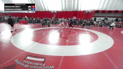 125 lbs Cons. Quarters - Brooklynn Smith, Black Hills Wrestling Academy vs Korrayah Kapenga, Michigan Premier