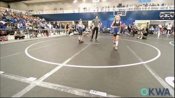67-70 lbs Consolation - Kadence McDowell, Noble Takedown Club vs Baylee Holzbaugh, Team Guthrie Wrestling
