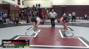 215 lbs Round 2 - Ashtin Willms, Clarion-Goldfield-Dows vs Nile Laake, Harrisburg