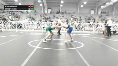 132 lbs Consi Of 16 #2 - Blake Pfeffer, VA vs Bryson Clark, PA