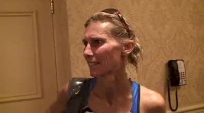 Colleen De Reuck (2.34) on her last competitive race after the 2010 Chicago Marathon