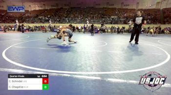 110 lbs Quarterfinal - Cade Schindel, Liberty Warrior Wrestling Club vs Cooper Chagollia, Blue Devil Wrestling