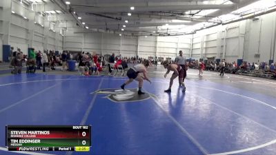 184 lbs Quarterfinal - Tim Eddinger, Messiah vs Steven Martinos, Roanoke College