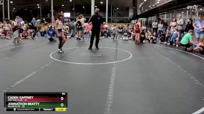 96 lbs Placement (4 Team) - Johnathon Beatty, Killer Elite vs Caden Gaffney, Grit Mat Club