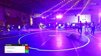 73 lbs 3rd Place - Kye Johansen, St. Paul Youth Wrestling vs Francisco Chacon, Toppenish USA WC